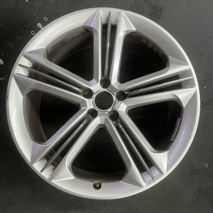 21" AUDI S8 13-16 21x9, 5 triple spoke Original OEM Wheel Rim - Angle View
