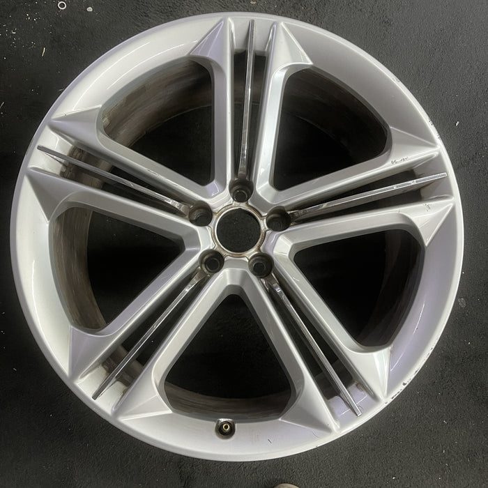 21" AUDI S8 13-16 21x9, 5 triple spoke Original OEM Wheel Rim - Angle View