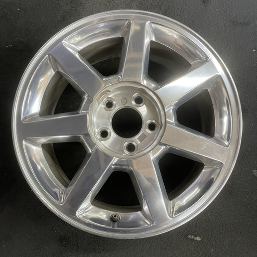 17" STS 05 17x8 , , polished Original OEM Wheel Rim - Angle View