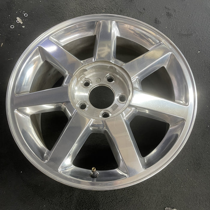 17" CTS 04-05 17x7.5 , , polished Original OEM Wheel Rim - Side Profile