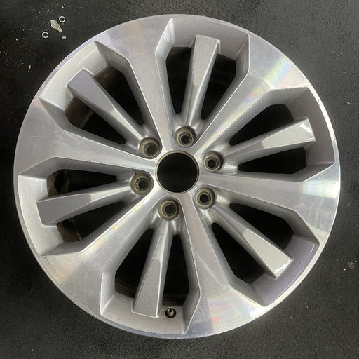 20" FORD F150 PICKUP 17 20x8.5 12 spoke machined face flash gray pockets - Front View