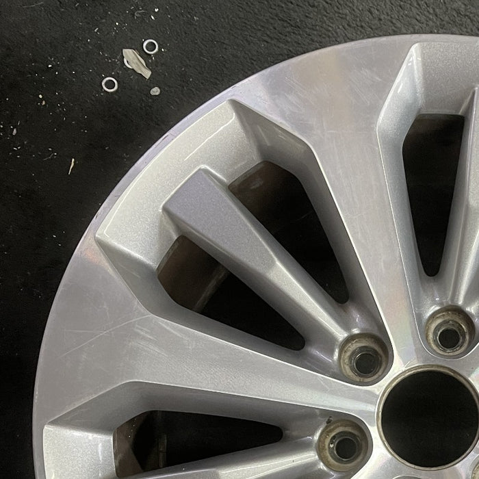 20" FORD F150 PICKUP 17 20x8.5 12 spoke machined face flash gray pockets - Side Profile