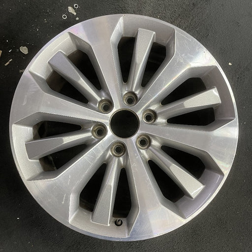 20" FORD F150 PICKUP 17 20x8.5 12 spoke machined face flash gray pockets - Front View
