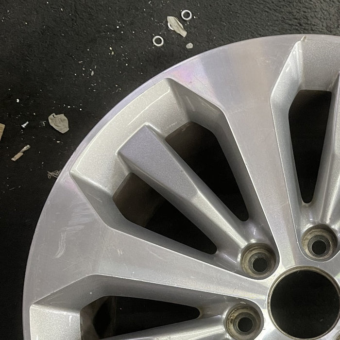 20" FORD F150 PICKUP 17 20x8.5 12 spoke machined face flash gray pockets - Side Profile