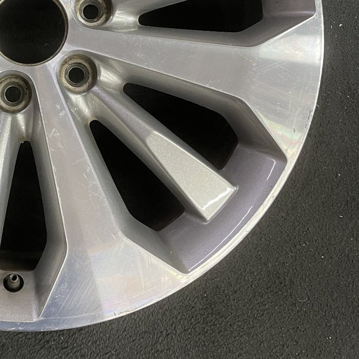 20" FORD F150 PICKUP 17 20x8.5 12 spoke machined face flash gray pockets - Back View