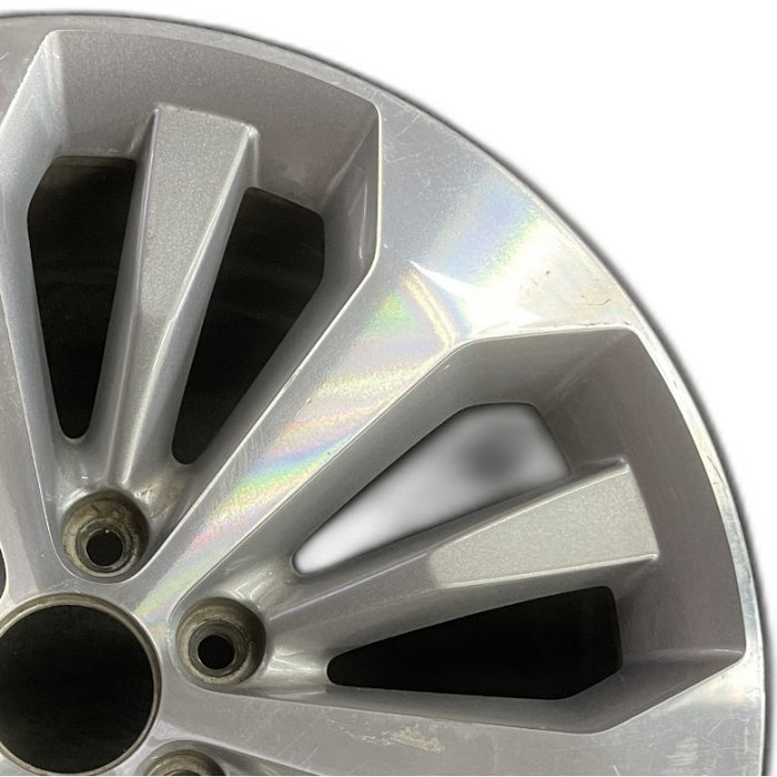 20" FORD F150 PICKUP 17 20x8.5 12 spoke machined face flash gray pockets - Side Profile