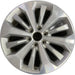 20" FORD F150 PICKUP 17 20x8.5 12 spoke machined face flash gray pockets - Front View
