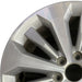 20" FORD F150 PICKUP 17 20x8.5 12 spoke machined face flash gray pockets - Angle View