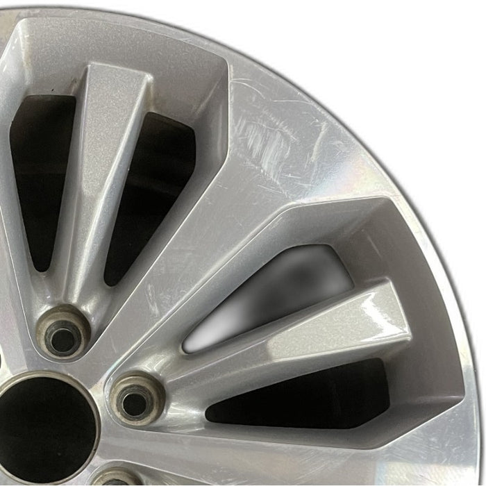 20" FORD F150 PICKUP 17 20x8.5 12 spoke machined face flash gray pockets - Side Profile