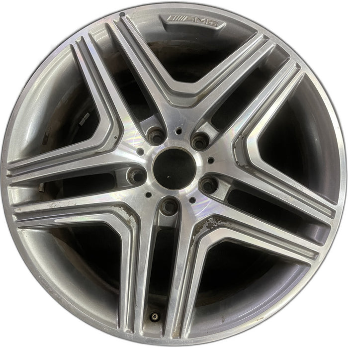 20" MERCEDES G-CLASS 13 463 Type; G63, 20x9.5, silver Original OEM Wheel Rim - Front View