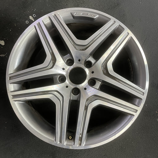 20" MERCEDES G-CLASS 13 463 Type; G63, 20x9.5, silver Original OEM Wheel Rim - Angle View