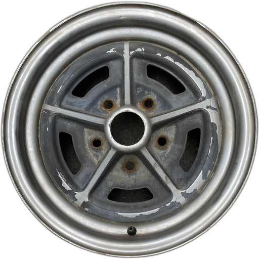 14" APOLLO 73-75 14x6, chrome Original OEM Wheel Rim - Front View