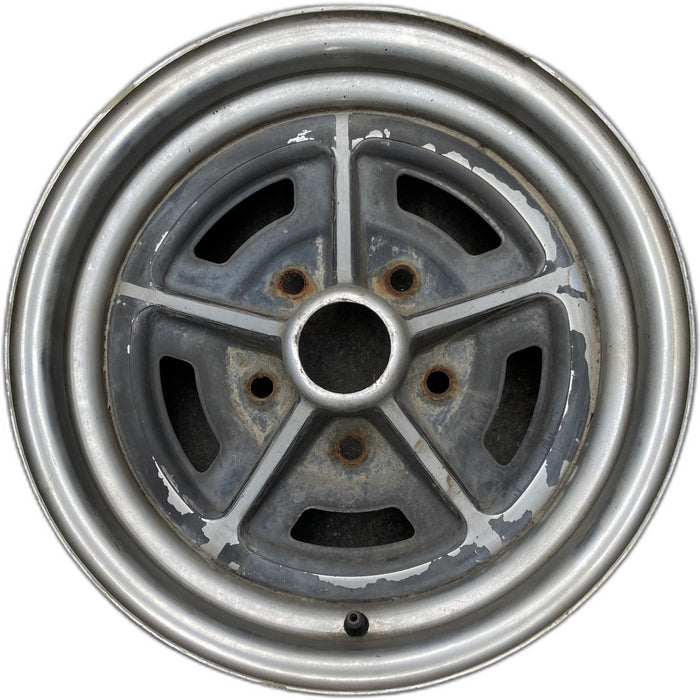 14" APOLLO 73-75 14x6, chrome Original OEM Wheel Rim - Front View