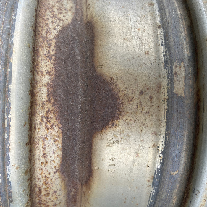 14" APOLLO 73-75 14x6, chrome Original OEM Wheel Rim - Back View