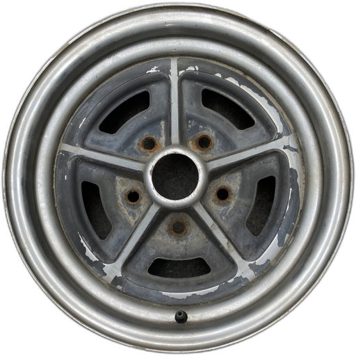 14" APOLLO 73-75 14x6, chrome Original OEM Wheel Rim - Front View