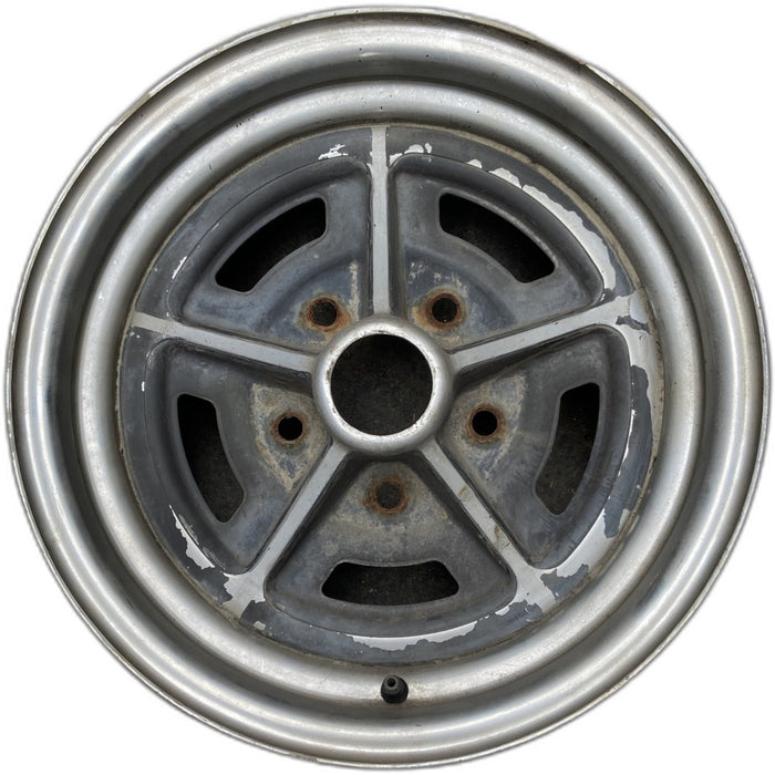 14" APOLLO 73-75 14x6, chrome Original OEM Wheel Rim - Front View