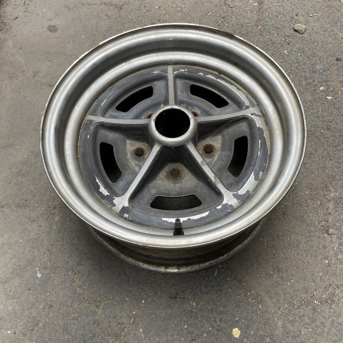 14" APOLLO 73-75 14x6, chrome Original OEM Wheel Rim - Side Profile