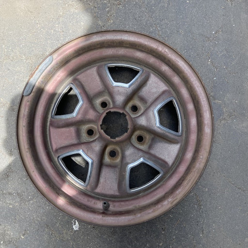 14" CUTLASS 78-83 14x6, Super Stock Original OEM Wheel Rim - Front View