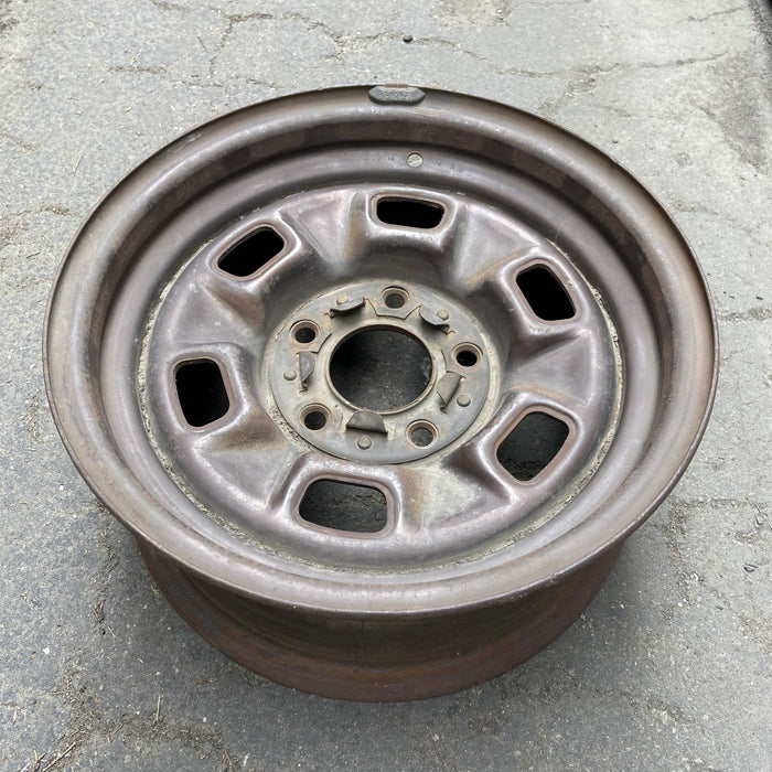 14" MALIBU 78-79 14x6, Rally Original OEM Wheel Rim - Close-Up Detail