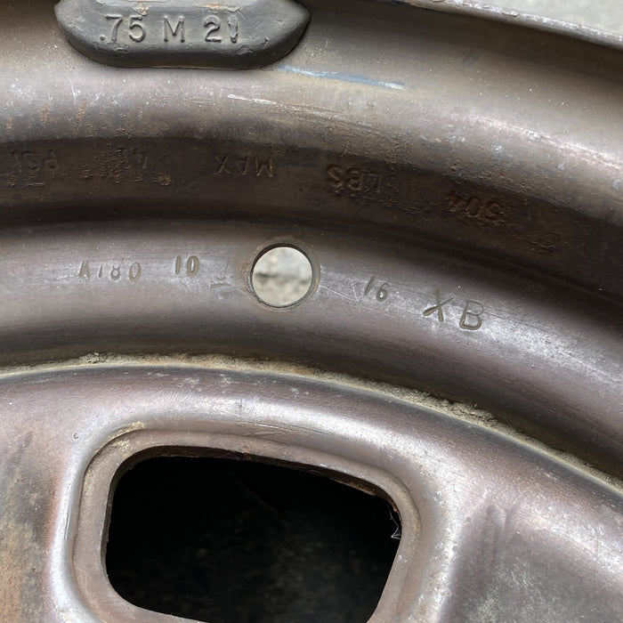 14" MALIBU 78-79 14x6, Rally Original OEM Wheel Rim - Back View