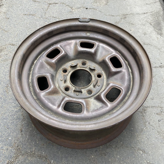 14" MALIBU 78-79 14x6, Rally Original OEM Wheel Rim - Close-Up Detail