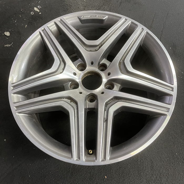 20" MERCEDES G-CLASS 13 463 Type; G63, 20x9.5, silver Original OEM Wheel Rim - Side Profile