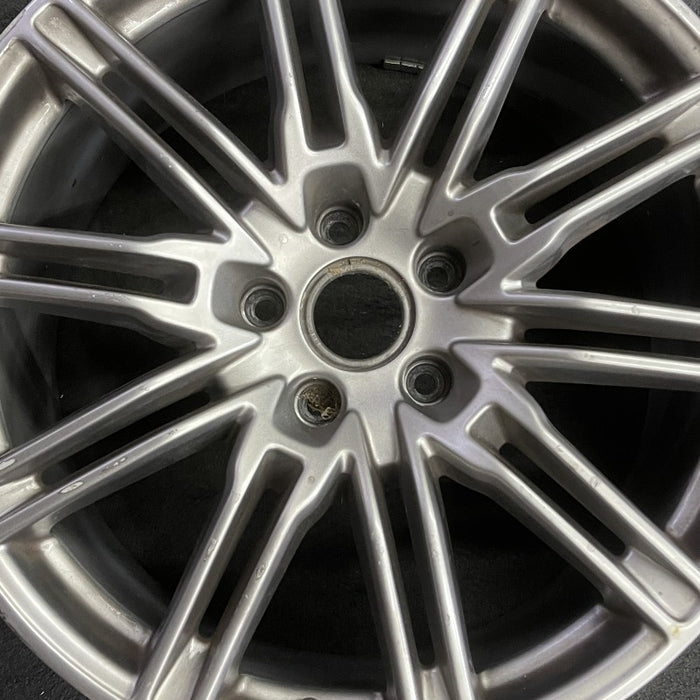 21" PORSCHE CAYENNE 11-16 21x10 alloy 10 double spoke silver paint to match - Angle View