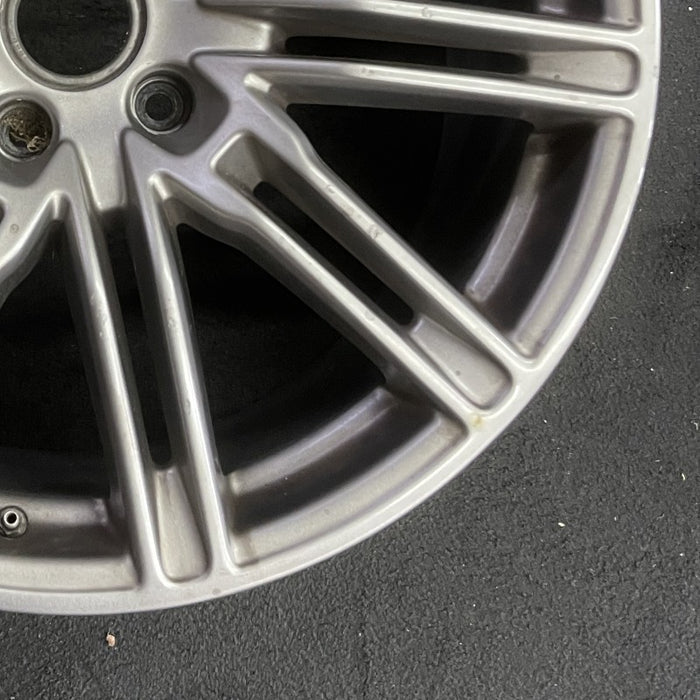21" PORSCHE CAYENNE 11-16 21x10 alloy 10 double spoke silver paint to match - Back View