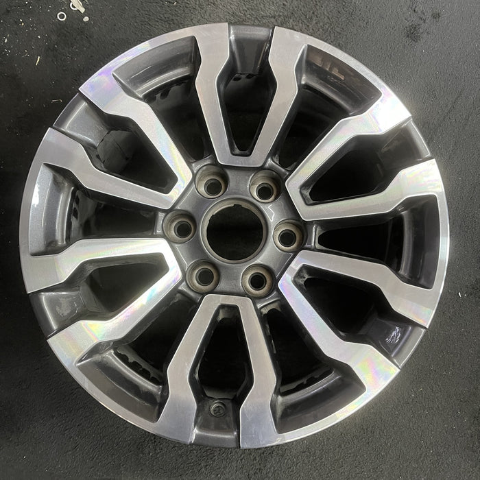 18" SIERRA 1500 PICKUP 19 , 18x8.5, 12 spoke, opt RT5 Original OEM Wheel Rim - Angle View