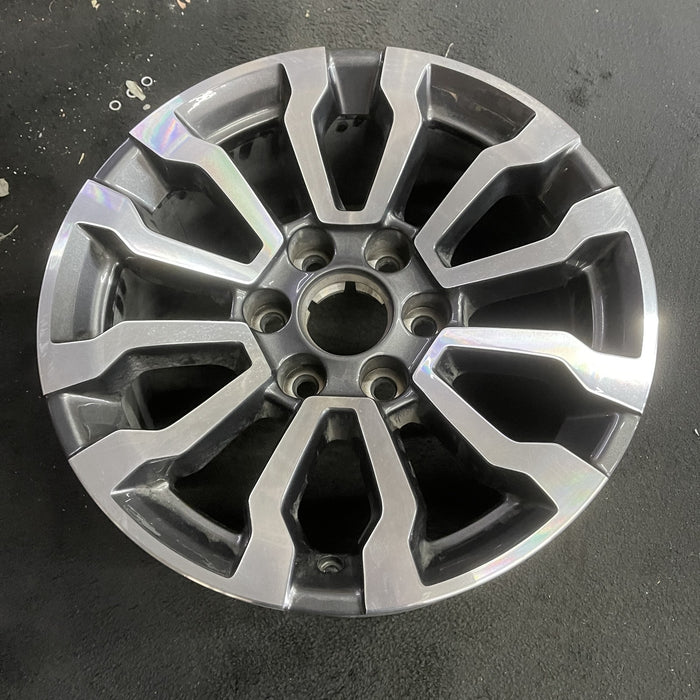 18" SIERRA 1500 PICKUP 19 , 18x8.5, 12 spoke, opt RT5 Original OEM Wheel Rim - Side Profile