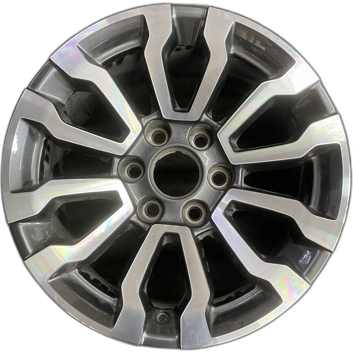 18" SIERRA 1500 PICKUP 19 , 18x8.5, 12 spoke, opt RT5 Original OEM Wheel Rim - Front View