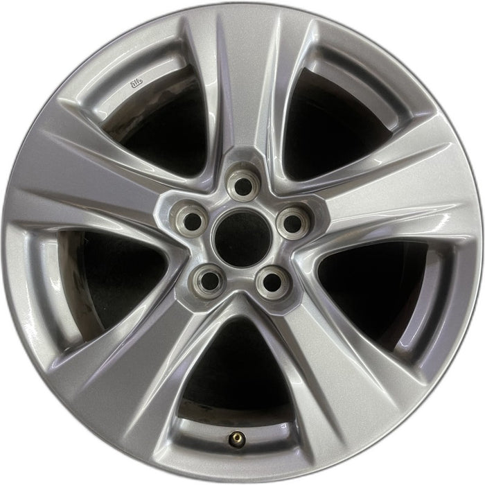 17" RAV4 19-25 17x7 alloy 5 spoke silver Original OEM Wheel Rim - Front View