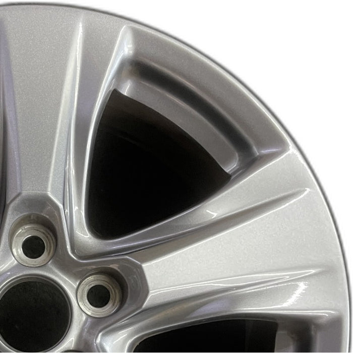 17" RAV4 19-25 17x7 alloy 5 spoke silver Original OEM Wheel Rim - Side Profile