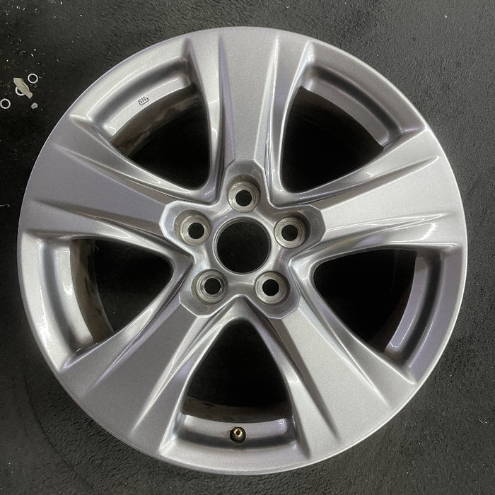 17" RAV4 19-25 17x7 alloy 5 spoke silver Original OEM Wheel Rim - Front View