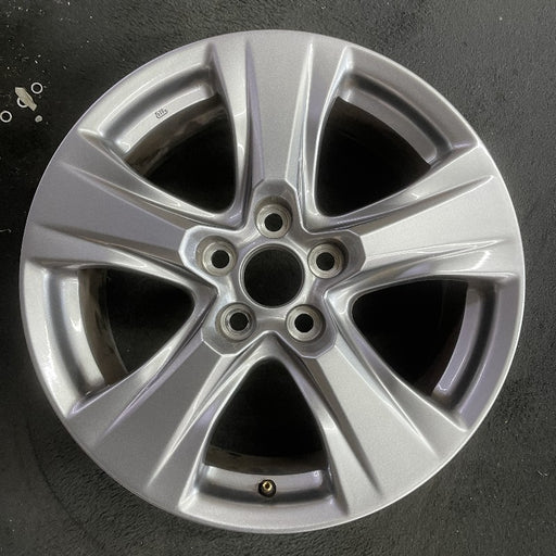 17" RAV4 19-25 17x7 alloy 5 spoke silver Original OEM Wheel Rim - Front View