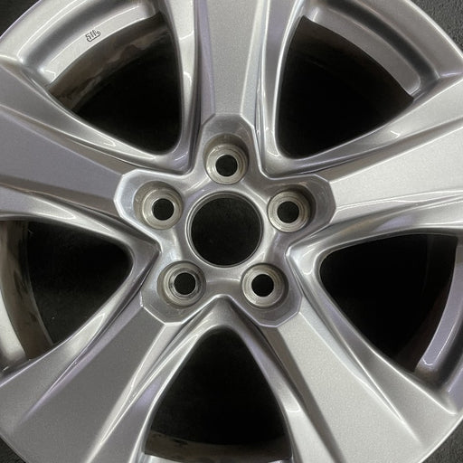 17" RAV4 19-25 17x7 alloy 5 spoke silver Original OEM Wheel Rim - Angle View