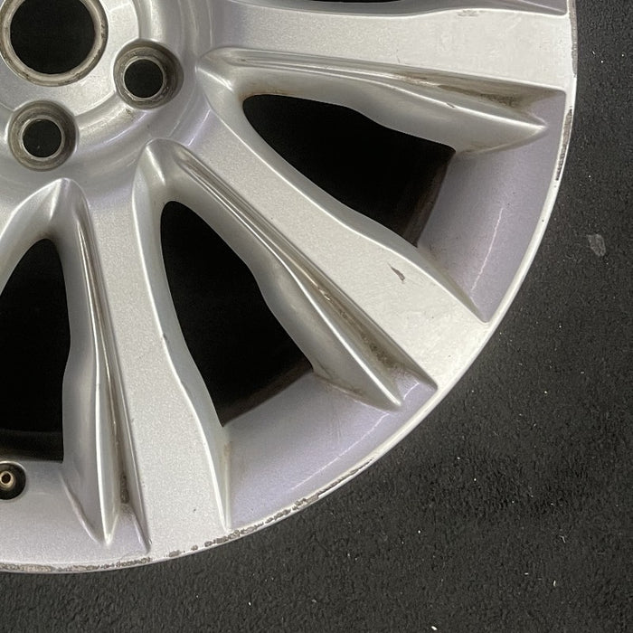 21" RANGE ROVER 13-14 alloy 21x9.5 10 spoke silver Original OEM Wheel Rim - Back View