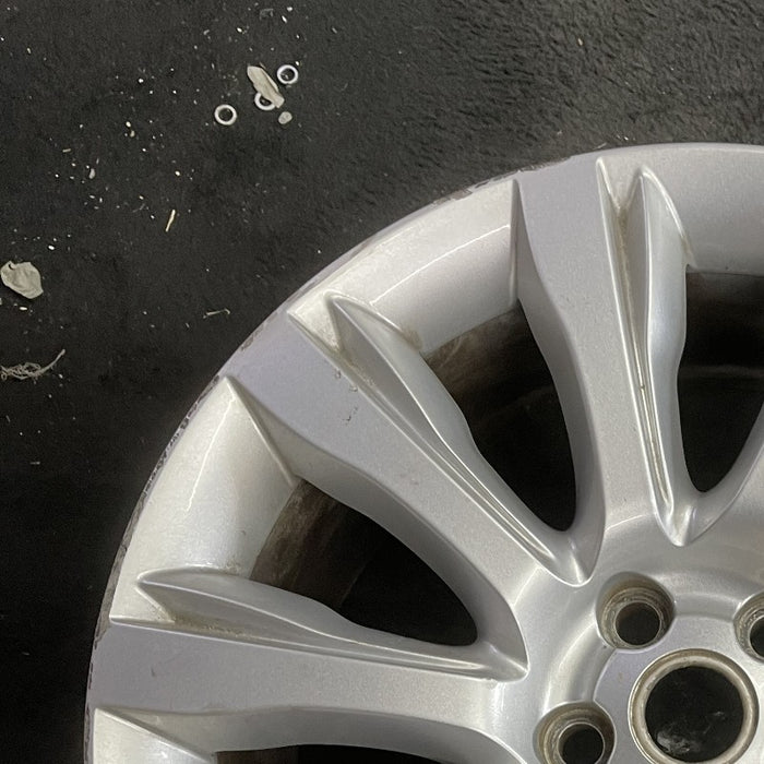 21" RANGE ROVER 13-14 alloy 21x9.5 10 spoke silver Original OEM Wheel Rim - Side Profile