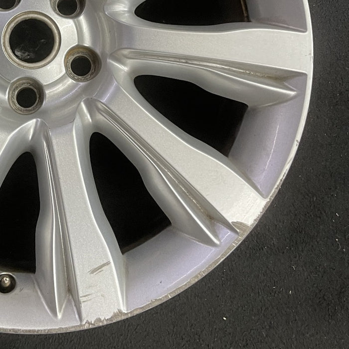 21" RANGE ROVER 13-14 alloy 21x9.5 10 spoke silver Original OEM Wheel Rim - Back View