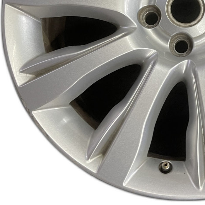 21" RANGE ROVER 13-14 alloy 21x9.5 10 spoke silver Original OEM Wheel Rim - Back View