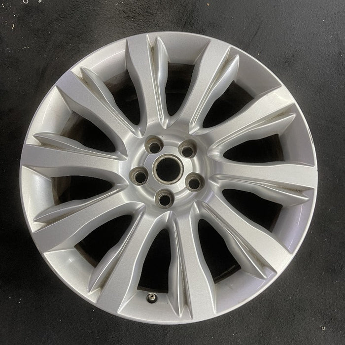21" RANGE ROVER 13-14 alloy 21x9.5 10 spoke silver Original OEM Wheel Rim - Additional View