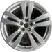 19" XJ 10-15 19x10 alloy 5 double spoke polished Original OEM Wheel Rim - Front View