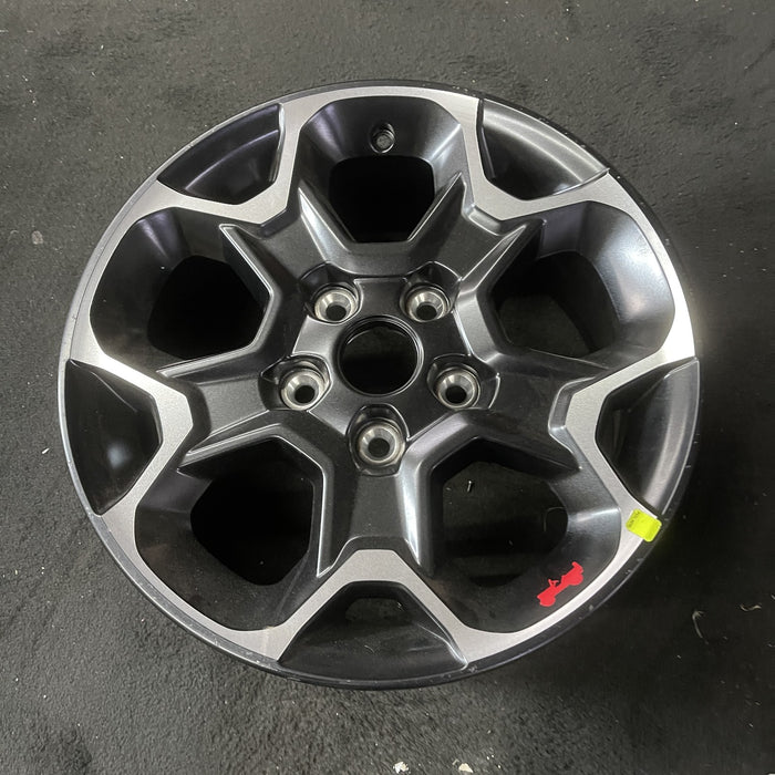 17" WRANGLER 20 17x7.5, , aluminum, Y spoke, black with machined outer lip Original OEM Wheel Rim