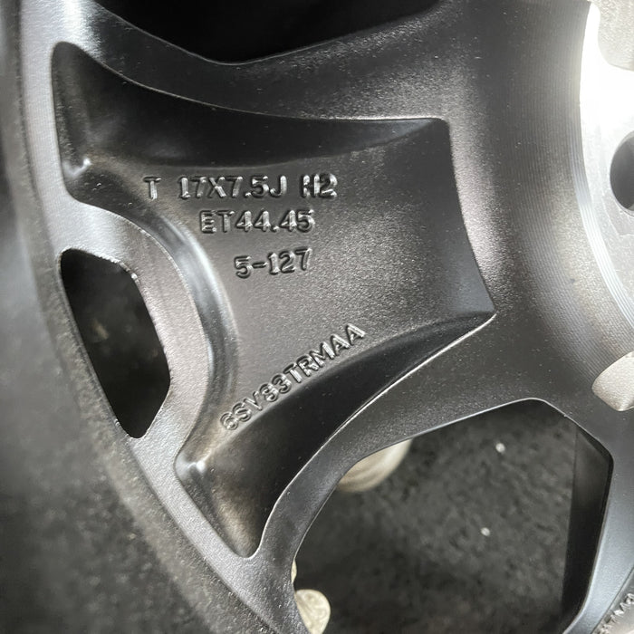 17" WRANGLER 20 17x7.5, , aluminum, Y spoke, black with machined outer lip Original OEM Wheel Rim