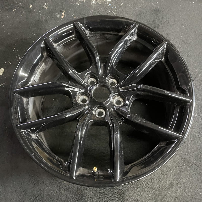 19" MUSTANG 24 19x8.5 5 spoke U spoke black Original OEM Wheel Rim - View 7