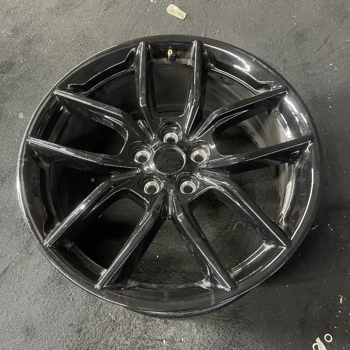 19" MUSTANG 24 19x8.5 5 spoke U spoke black Original OEM Wheel Rim - View 8