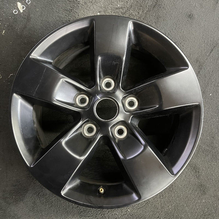 17" DODGE 1500 PICKUP 22-24 classic 5 lug 17x7 aluminum 5 spoke gloss black - Front View