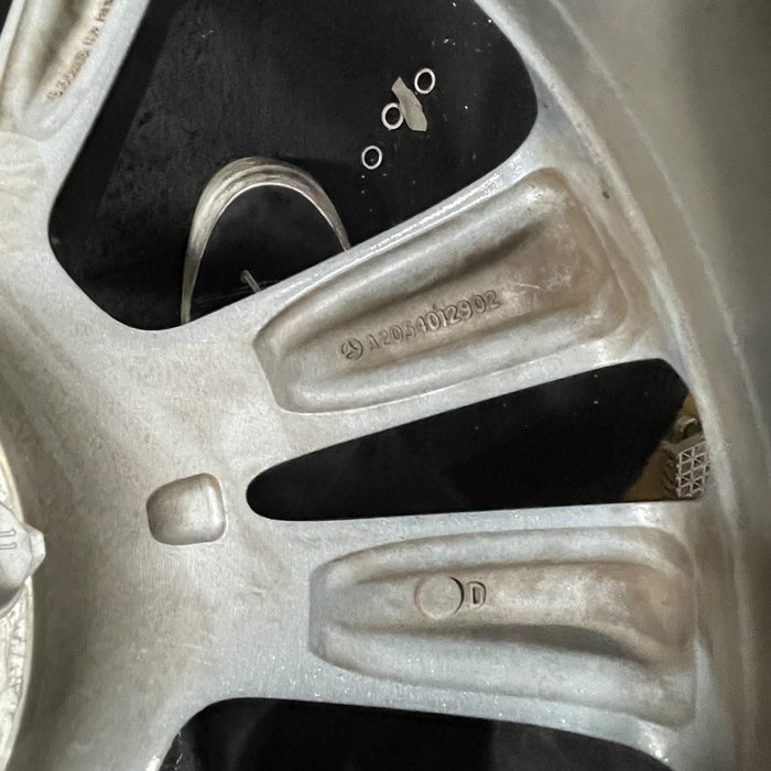 18" MERCEDES C-CLASS 15 205 Type; , C300, 18x8.5 Original OEM Wheel Rim - Back View