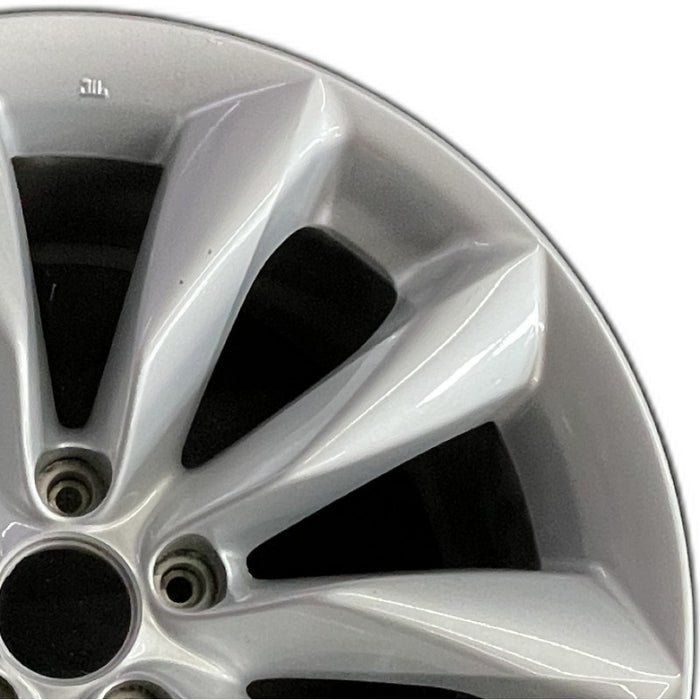 19" INFINITI QX50 19-22 19x7.5 alloy 5 V spoke silver Original OEM Wheel Rim - Side Profile