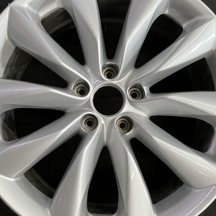 19" INFINITI QX50 19-22 19x7.5 alloy 5 V spoke silver Original OEM Wheel Rim - Angle View